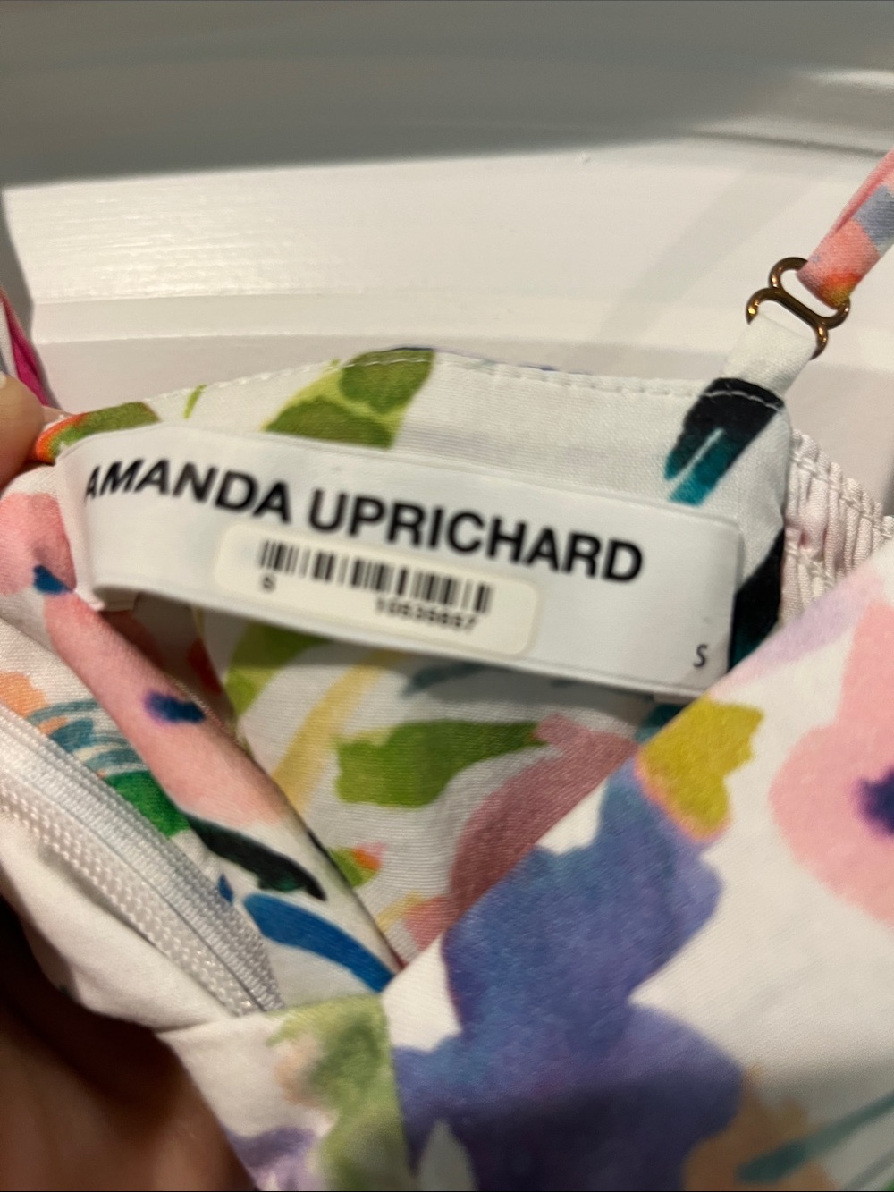Amanda Uprichard white Multi-Color Floral Tiered Sundress - Picture 2 of 2
